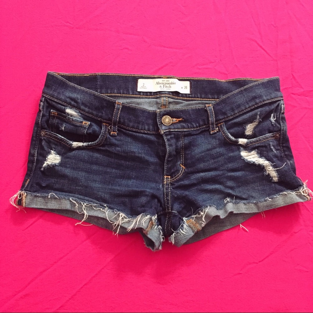 2/$20 Abercrombie & Fitch Distressed Jean Shorts